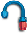 Russell Performance -8 AN Red/Blue 180 Degree Full Flow Swivel Hose End (With 1-1/4in Radius) Russell