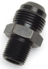 Russell Performance ADAPTER FITTING #6 AN MALE FLARE TO 1/2in NPT MALE BLK Russell