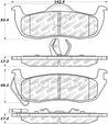 StopTech 05-10 Jeep Grand Cherokee Street Select Rear Brake Pads Stoptech