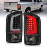 ANZO 2002-2006 Dodge  Ram 1500 LED Tail Lights w/ Light Bar Black Housing Clear Lens ANZO