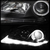 Spyder Toyota Corolla 11-13 Projector Headlights Halogen Model Only - DRL LED Blk PRO-YD-TC11-DRL-BK SPYDER