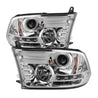 Spyder Dodge Ram 09-12 Projector Headlights Light Bar DRL Chrome PRO-YD-DR09-LBDRL-C SPYDER