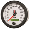 Autometer Stack Instruments 88MM 0-260 KM/H Programmable Speedometer - White AutoMeter