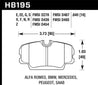 Hawk 84-4/91 BMW 325 (E30) HT-10 Front Race Pads (NOT FOR STREET USE) Hawk Performance
