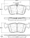 StopTech 13-18 Lincoln MKZ / Ford Fusion Street Select Rear Brake Pads Stoptech