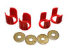 Energy Suspension 89-94 Nissan 240SX (S13) Red Rear Subframe Insert Set - a supplement to the subfra Energy Suspension