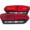 ANZO 2014-2016 Jeep Grand Cherokee LED Taillights Red/Clear ANZO