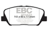 EBC 12-15 Hyundai Veloster 1.6 Turbo Yellowstuff Front Brake Pads EBC
