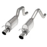 Stainless Works 2006-13 Corvette C6ZO6/ZR1 3in Axleback S-Tube Mufflers Dual 4in Rolled Edge Tips Stainless Works