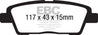 EBC 10-11 Hyundai Genesis 3.8 Ultimax2 Rear Brake Pads EBC