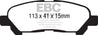 EBC 09-13 Toyota Highlander 2.7 2WD/4WD Ultimax2 Rear Brake Pads EBC