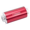 Russell Performance Profilter Fuel Filter 6in Long 60 Micron -10AN Inlet -10AN Outlet - Red Russell