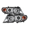 Spyder BMW E46 3-Series 02-05 4DR Projector Headlights 1PC LED Halo Chrm PRO-YD-BMWE4602-4D-AM-C SPYDER