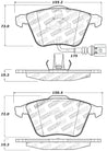 StopTech Performance 08-13 Audi TT Quattro / 12 VW Golf R Front Brake Pads Stoptech