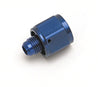Russell Performance BLUE ANODIZED -6 TUBE COUPLING NUT W/ FLARED REDUCER TO -4 AN MALE Russell