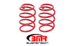 BMR 07-14 Shelby GT500 Front Performance Version Lowering Springs - Red BMR Suspension