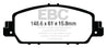 EBC 13+ Honda Accord Coupe 2.4 EX Ultimax2 Front Brake Pads EBC