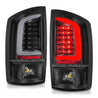 ANZO 2002-2006 Dodge  Ram 1500 LED Tail Lights w/ Light Bar Black Housing Clear Lens ANZO