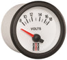 Autometer Stack 52mm 8-18V Electric Battery Voltage Gauge - White AutoMeter