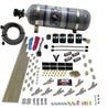 Nitrous Express STD Nozzle Nitrous Kit (200-500HP) Gas w//Dist Block & 4 Solenoids w/15lb Bottle Nitrous Express