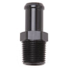 Edelbrock Hose End Straight 1/2In NPT to 5/8In Barb Black Anodize Edelbrock