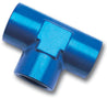 Russell Performance 1/8in Female Pipe Tee Fitting (Blue) Russell