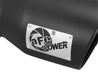 aFe Power Gas Exhaust Tip Black- 3 in In x 4.5 out X 9 in Long Bolt On (Black) aFe