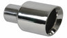 Vibrant 2.50in Inlet I.D. 3.50in Outlet O.D. Round Stainless Steel Tip (Double Wall Angle Cut) Vibrant