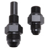Russell Performance -6 AN to 4L80 Transmission Ports Adapter Fittings (Qty 2) - Black Zinc Russell