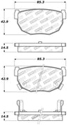 StopTech Performance 89-98 240SX Rear Brake Pads Stoptech