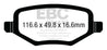 EBC 12+ Chrysler Town & Country 3.6 Greenstuff Rear Brake Pads EBC