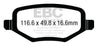 EBC 12+ Chrysler Town & Country 3.6 Ultimax2 Rear Brake Pads EBC