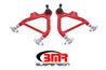 BMR 79-93 Fox Mustang Lower A-Arms (Coilover Only) w/ Adj. Rod End and Tall Ball Joint - Red BMR Suspension