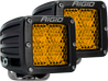 Rigid Industries D-Series - Diffused Rear Facing High/Low - Yellow - Pair Rigid Industries