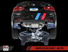 AWE Tuning BMW F3X 340i Touring Edition Axle-Back Exhaust - Chrome Silver Tips (90mm) AWE Tuning