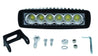 Hella Value Fit Mini 6in LED Light Bar - Flood Beam Pedestal Hella