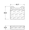 StopTech Street Touring 98-04 Volvo C70/98-00 V70 Rear Brake Pads Stoptech