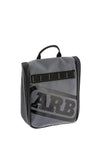 ARB Toiletries Bag Charcoal Finish w/ Red Highlights PVC Outer Shell Mesh Pockets Mirror ARB