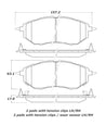 StopTech Street Touring 05-08 Legacy 2.5 GT Front Brake Pads Stoptech