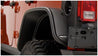 Bushwacker 07-18 Jeep Wrangler Unlimited Flat Style Flares 2pc 4-Door Sport Utility Only - Black Bushwacker
