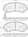 StopTech Street Select 14-17 Infiniti Q50 Front Brake Pads Stoptech