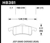 Hawk 99-04 Jeep Grand Cherokee LTS Street Rear Brake Pads Hawk Performance