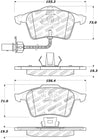 StopTech Street Touring 1/05-09 Audi A4/A4 Quattro Front Brake Pads Stoptech