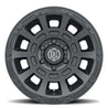 ICON Thrust 17x8.5 6x120 0mm Offset 4.75in BS Satin Black Wheel ICON