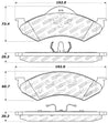 StopTech Sport Brake Pads w/Shims - Rear Stoptech