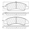 StopTech 2016 Chevy Tahoe Street Touring Front Brake Pads Stoptech