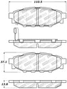 StopTech Performance 08-10 WRX Rear Brake Pads Stoptech