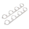 Stainless Works Big Block Ford Flat Tall Oval Port Header 304SS Exhaust Flanges 2-1/4in Primaries Stainless Works