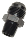 Russell Performance -8 AN to 1/2in NPT Straight Flare to Pipe (Black) Russell
