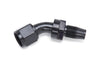 Russell Performance -8 AN 45 Degree Hose End Without Socket - Polished and Black Russell